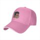 Black baseball cap with anime girl eating ramen graphic
