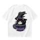 Olive t-shirt with witch cat in coffee cup 'Hocus Pocus I Need Coffee'