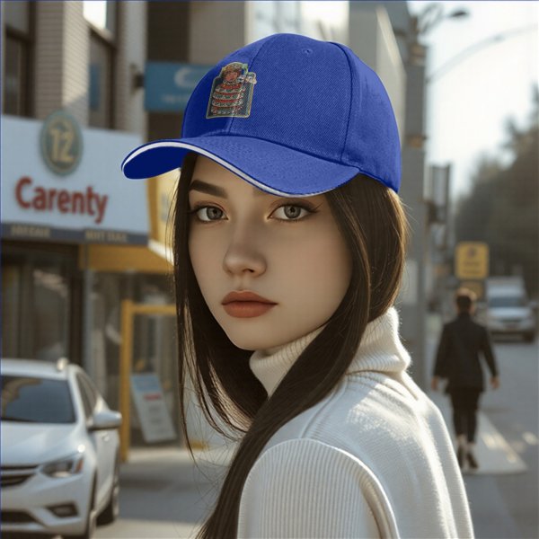 Black baseball cap with vintage snake wrapped around boy graphic