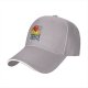Black baseball cap with funny duck graphic and 'duck it all no regrets' text