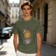 Olive t-shirt with Vitamin D sun graphic print