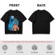 Olive T-shirt with Cookie Monster covering gingerbread man’s eyes