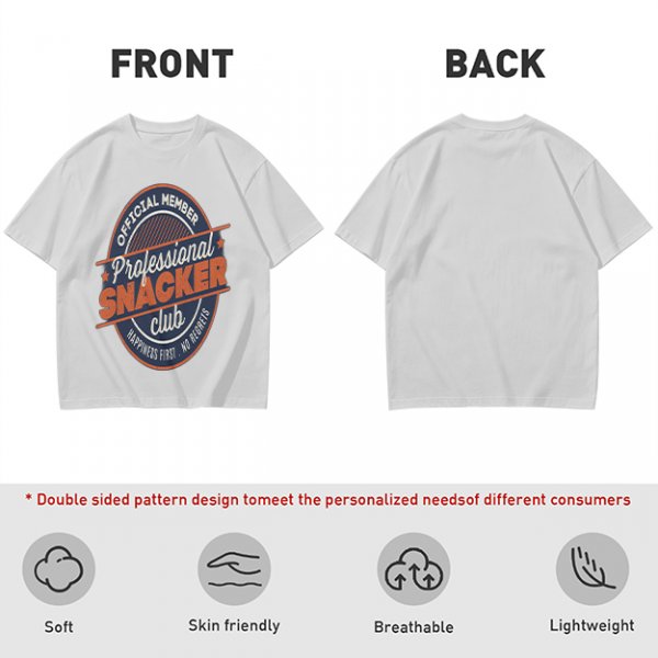 Olive T-Shirt with Professional Snacker Club Official Member Print