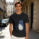 Olive T-Shirt With Blue Whimsical Creature Graphic Print
