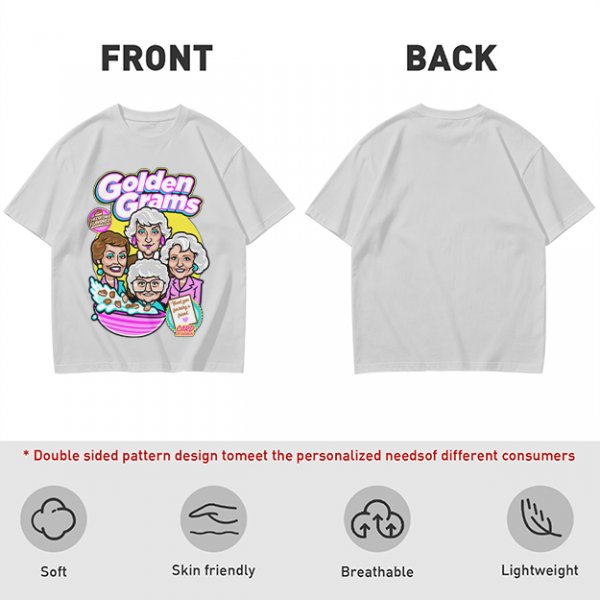 Golden Grams Themed Graphic T-Shirt Featuring The Golden Girls