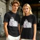 Olive Green T-Shirt With Crying Chubby Unicorn Rainbow Print