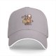 Black Baseball Cap With Cute Dog Chef Cooking Waffles Design