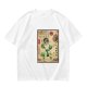 Olive T-shirt with Earthbender Character Vintage Art Print