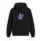 Black Hoodie With Cute Husky Serving Pastries Graphic