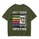 Raised by Television Corrupted by Memes Retro Graphic T-Shirt