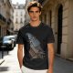 Owl Wizard With Spell Book Graphic Tee