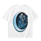 Olive T-Shirt With Crescent Moon And Dancing Spirit Graphic
