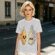 Olive T-Shirt With Surprised Flame and Burnt Ghost Character Art