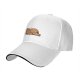 Black Baseball Cap With Sleeping Brown Animal Graphic
