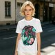 Olive T-Shirt With Mermaid And Seashell Graphic Print