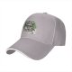 Black baseball cap with 'Water My Plants When I'm Gone' skull and plant graphic