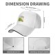Black baseball cap with green chocobo cooking peas graphic