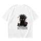 Olive t-shirt with black cat 'In My Defense I Was Under Catnip' print