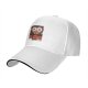 Black baseball cap with sushi heart graphic and text