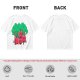 Olive T-Shirt With Cartoon Anthropomorphic Apples In Forest Print