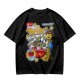 Olive t-shirt with Lego-style Brix cereal graphic print