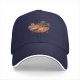 Black Baseball Cap with Godzilla Ramen Bowl Graphic Print