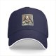 Black baseball cap with Spirited Away No-Face and Great Wave print