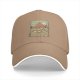 Black Baseball Cap With Retro Desert Pyramid Landscape Print