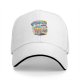 Black baseball cap with kawaii skull bubble tea graphic print