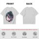 Olive T-Shirt with Yin Yang Dragon Floral Sun Moon Art