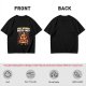 Olive t-shirt with angry boxing pizza slice graphic and 'You Wanna Pizza Me?' text
