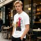 Olive Graphic T-Shirt with King Evolution Character Silhouettes