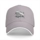 Black Baseball Cap With Detailed Monochrome Dragon Art Print