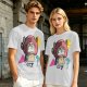 Olive T-shirt with Crying Tony Tony Chopper Graphic Print