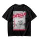 Olive green t-shirt with Catzilla giant cat monster graphic print