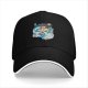 Black Baseball Cap With Spirited Away Chihiro And Haku Dragon Print