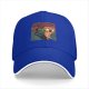 Black Baseball Cap With Screaming Pizza Slice Art Print