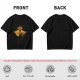 Olive Green T-Shirt With Sun And Dark Figure Graphic Print