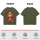 One Piece Luffy The Pirate King Graphic Olive T-Shirt