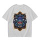 Olive T-Shirt With Fantasy Beholder Monster Graphic Print
