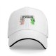 Black baseball cap with 'Humans Are A Virus' alien unicorn graphic
