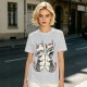 Olive T-Shirt With Two Sleepy Sky Bison Character Prints