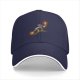 Black Baseball Cap With Flying Superhero Jet Pack Graphic