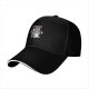Black baseball cap with angry cartoon wolf graphic and I SAID text