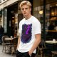 Olive Green T-Shirt With Neon Purple Avatar The Last Airbender Art Print