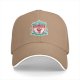 Black baseball cap with Midgar football club crest print