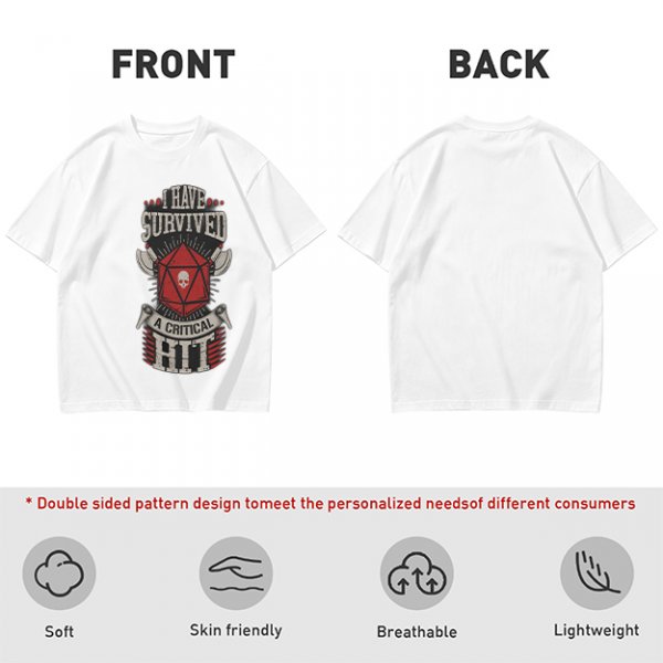 I Have Survived A Critical Hit D20 T-Shirt