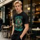 Olive T-Shirt Featuring 'We're All Doomed' and Doom Character Art