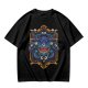 Olive T-Shirt With Fantasy Beholder Monster Graphic Print