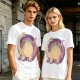 Olive T-Shirt with Cute Brontosaurus Taco Dinosaur Graphic